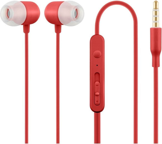 Leewello Lw-e03-2 În ureche Handsfree cu două căști cu mufă USB-C Roșu