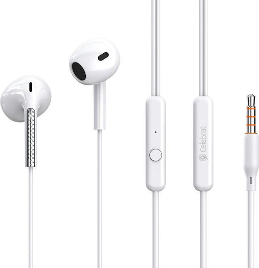 Leewello In-ear Handsfree Ακουστικά με Βύσμα 3.5mm Λευκό