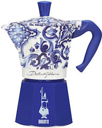 Bialetti Moka Express Stovetop Espresso Pot Blue
