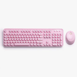 Leewello YPX-036 Keyboard & Mouse Set Greek Pink