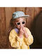 KiETLA Kids' Hat Jockey Fabric Sunscreen Green