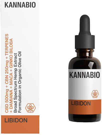 KannaBio Έλαιο Κάνναβης σε Σταγόνες 500mg με 5% CBD & με 5% CBG 10ml