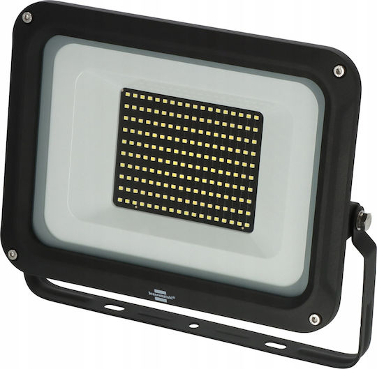Brennenstuhl Jaro Στεγανός Ηλιακός Προβολέας LED 100W Ψυχρό Λευκό 6500K IP65
