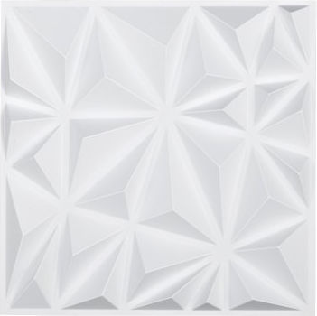 3D Wandpaneele aus PVC mit Kleber Weiß 3D Wandpaneele aus PVC mit Kleber Weiß