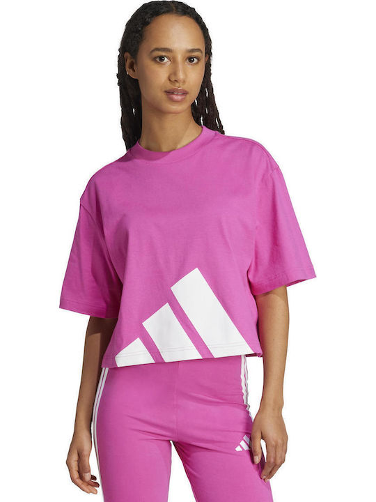 adidas Essentials Big Logo Boyfriend Μπλούζα Φούξια