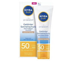 Nivea Sun UV Gesicht Sunscreen Cream Face SPF50+ with Color 50ml Nivea Sun UV Gesicht Sunscreen Cream Face SPF50+ with Color 50ml