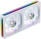 Jonsbo ZA-240WR Reverse Blade Case Fan 120mm (2400rpm) with ARGB Lighting and Connection 3-Pin / 4-Pin Molex White