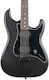 Jet Guitars Ηλεκτρική Κιθάρα ST Style Μαύρη με Θήκη MBK R