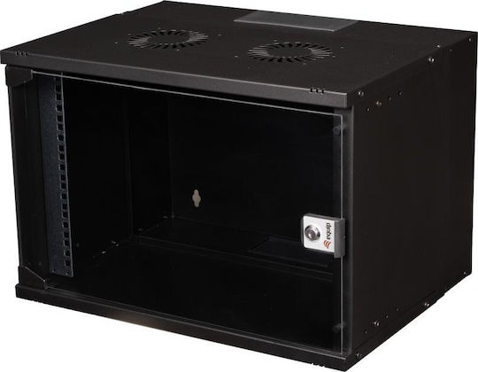 Equip Wandmontiert Rack-Schrank 54x40cm Schwarz EWM-07-5440-B