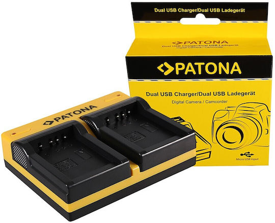 Patona Double Battery Charger Compatible with Samsung