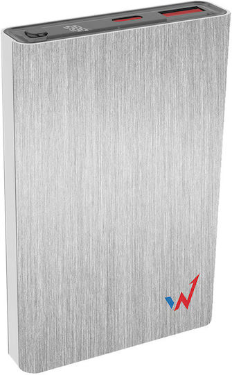 Wonder WX10M Power Bank 10000mAh mit USB-A Anschluss und USB-C Anschluss Gray