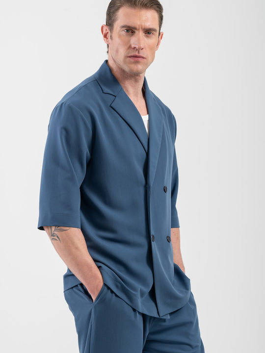 Vittorio Artist Μακρυμάνικo Overshirt Indigo