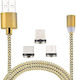 Leewello Regular USB 2.0 to micro USB Cable Χρυσό 1m 1τμχ