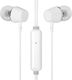 Leewello Ακουστικά Ψείρες In Ear Λευκά
