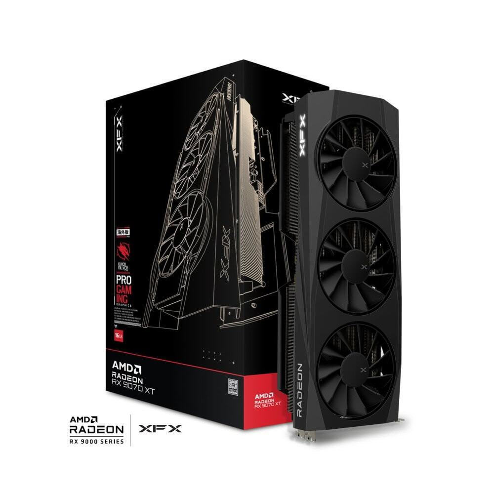 XFX Radeon RX 9070 XT 16GB GDDR6 Quicksilver Gaming Edition Κάρτα Γραφικών