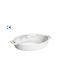 Galifas Porcelain Oval Heat-Resistant Cookware with Lid 3500ml