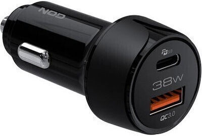 Leewello Auto-Ladegerät 38W mit Anschlüssen: 1xUSB 1xType-C