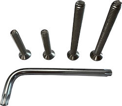 Indiana Foil Hp Set Alu Mast & Adaptor Screws 1203-3551