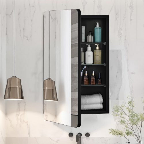 Vevor JXYJJXJ16527RZTDFV0 Καθρέπτης με Ράφι & Ντουλάπι 42x70cm