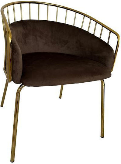 Sessel Speisesaal King 60x56x79cm Braun