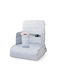 Saro Portable Fabric Booster Chair for Table Polar
