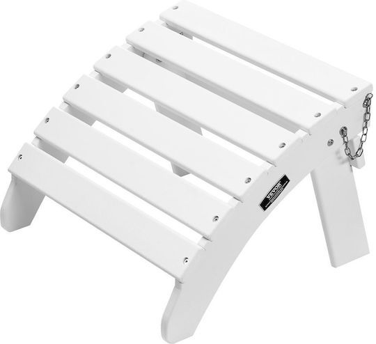Сгъваемо краче Vevor Adirondack 17.7L x 19.7W x 13.8H инча HDPE, бяло