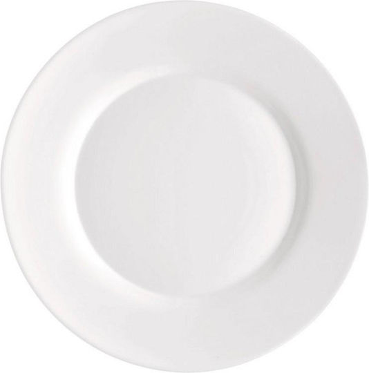 Bormioli Rocco Toledo Plate Shallow White with Diameter 25cm