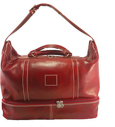 Mybag Reisetasche Rot aus Leder
