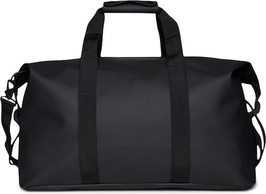 Rains Hilo Weekend Bag Small Σακ Βουαγιάζ 18lt Black Grain Υφασμάτινο Μ40xΠ20xΥ23εκ.