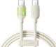 Joyroom S-A53 USB 2.0 Cable USB-C male - USB-C 60W Beige 1.2m