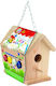 Creative Diy Painting Set Wooden Birdhouse