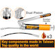 Ingco Fettpresse Hand 0.4Es mit Flexible Rohre