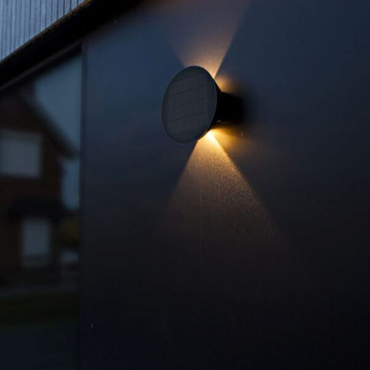 Lutec Belka Wandmontiert Solarleuchte 9W 280lm mit Warmes Weiß Licht 3000K