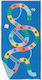 Quut Microfiber Snake Towel 140x70 cm