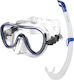 Seac Salina Blue Silicone Diving Mask with Snorkel
