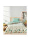 Kentia Selva Set Kids Duvet Cover Single with Pillowcase Cotton Beige 165x245cm