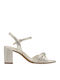Leder Sandalen Gold