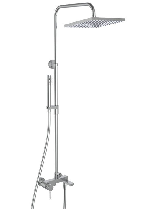 Μπαταρία Στήλη Nτουζιέρας Muse 3 Ροών Slim Inox...