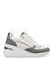 Damen Flatforms Sneakers Gray