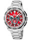 Festina Bike Diver Men's Watch Chronograph Battery with Silver Metal Bracelet