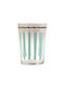 Marva Set of Glasses Water made of Glass in Blue Color 510ml 6pcs