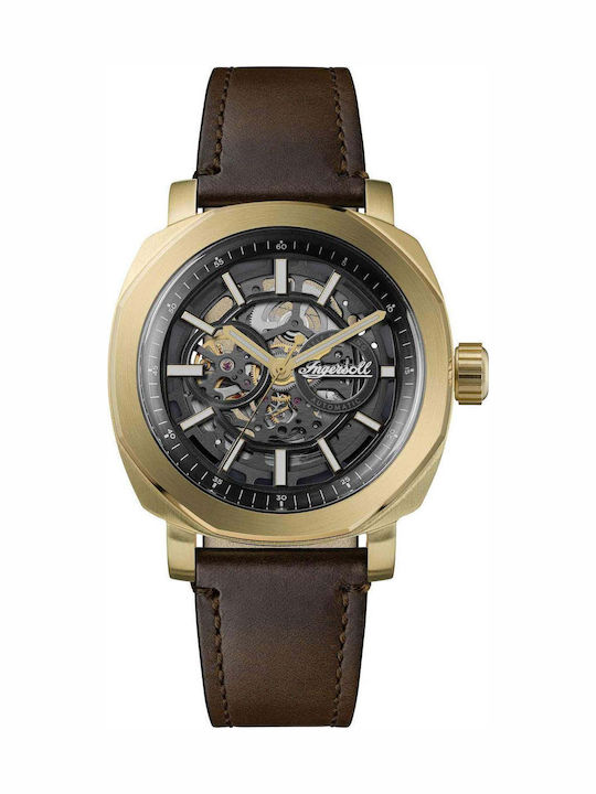 Ingersoll Men's Watch Battery with Brown Leathe...