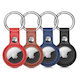 Hurtel Case Leather for AirTag Black, Brown, Red, Blue