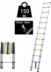 Telescopic Aluminum Ladder 12 Steps Maximum Height 3.8m Telescopic Aluminum Ladder 12 Steps Maximum Height 3.8m