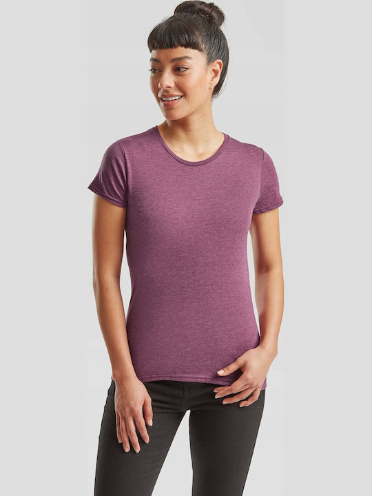 Fruit of the Loom Iconic Femeiesc Heather Burgundy