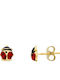 Mentzos Ohrringe aus Gold 14K