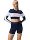 Speedo Women's Solid Bound Swim Short Navy