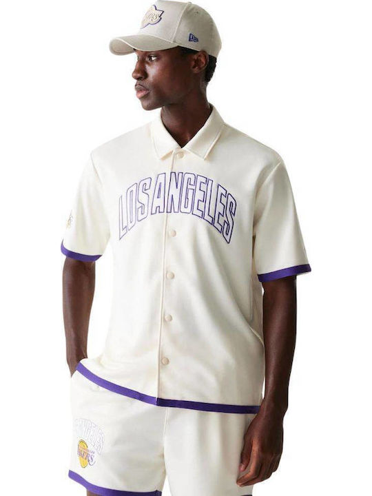 60596457 New Era Nba Snap Button Shirt Los Angeles Lakers Off