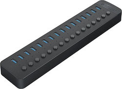 Orico USB Hub 16 Θυρών (USB-A) CT2U3-16AB Orico USB Hub 16 Θυρών (USB-A) CT2U3-16AB