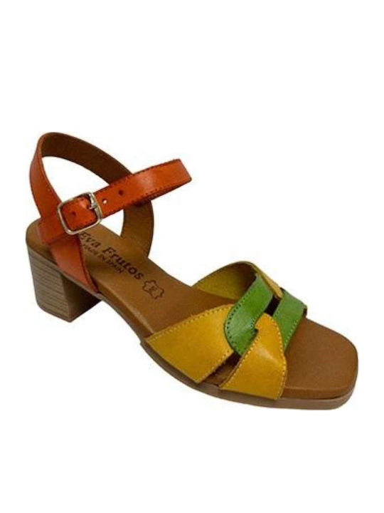 Eva Frutos Leder Sandalen Mehrfarbig